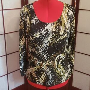 Suzie in the City Designer Pullover Long Sleeve Blouse